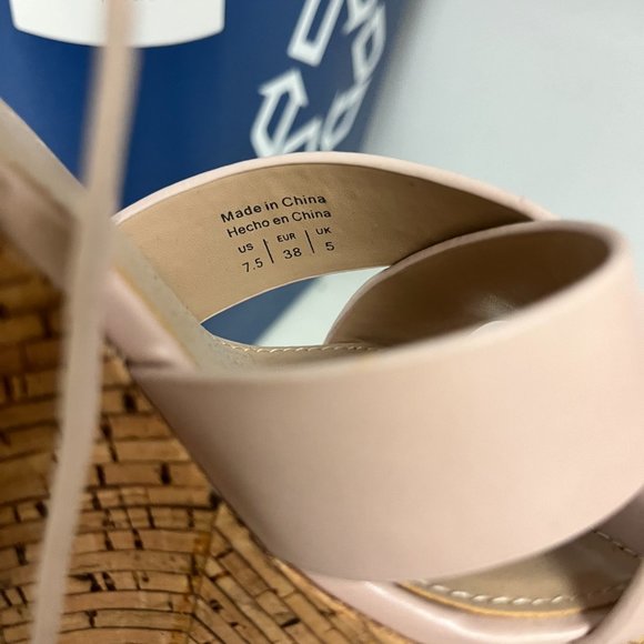 ALDO brand pink wedge platform, size 7.5 - Picture 6 of 6